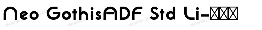 Neo GothisADF Std Li字体转换